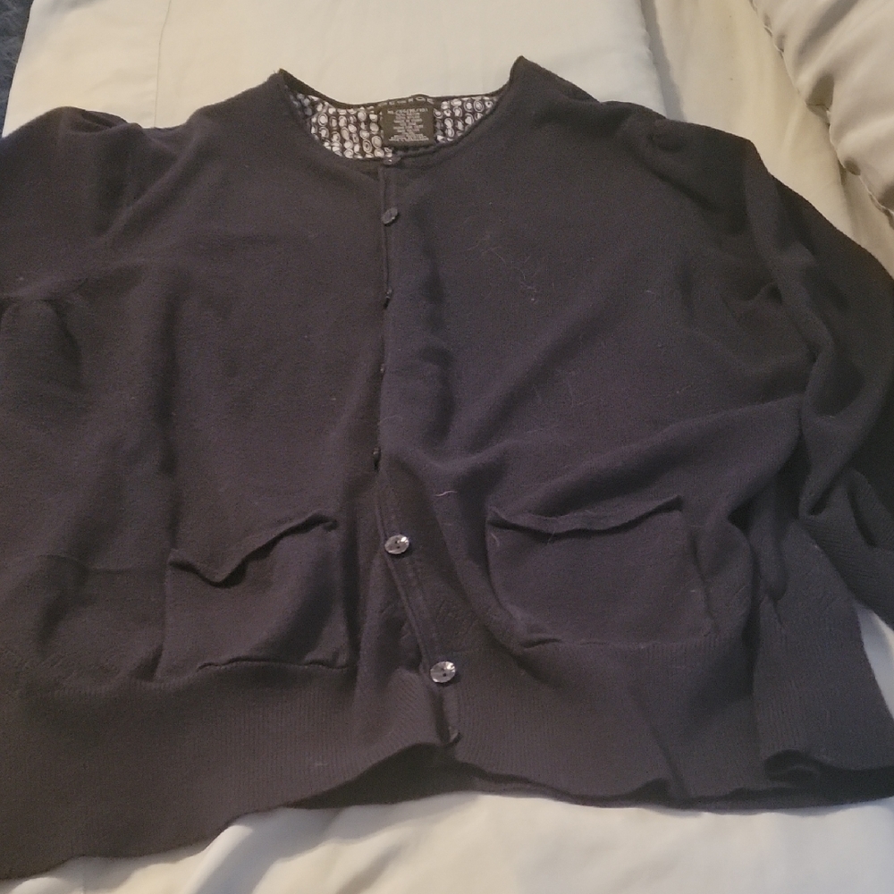 George Women's Black Cardigan Sweater